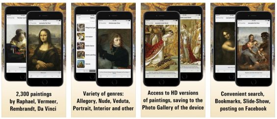 In Louvre HD findest Du die die 2.300 bekanntesten Gemälde aus der Sammlung des Louvre. Durch Komfortfunktionen der App kannst Du gut durch die Bilder navigieren und Deine Lieblingsgemälde sogar mit anderen teilen.