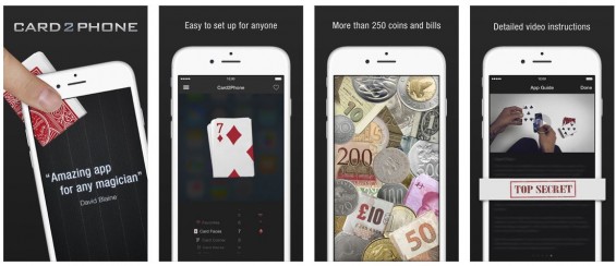 Mit Card2Phone machst Du aus Deinem iPhone einen Assistenten für einen Zaubertrick. 